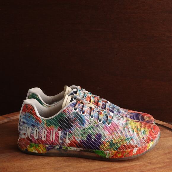 NOBULL Sneakers Unisex SZ M9.5 W11 Tie Dyed Pride Outwork Training Athletic Shoe - Picture 1 of 14